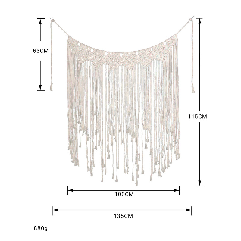 手作りボヘミアンスタイルタペストリー壁掛け家の装飾結婚式の壁の装飾装飾|undefined
