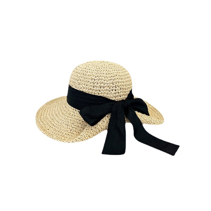 Korean Handmade Straw Hat Women's Japanese Style Fresh Sun Hat Spring Summer Travel Sunscreen Hat Sweet Mori Style All-match