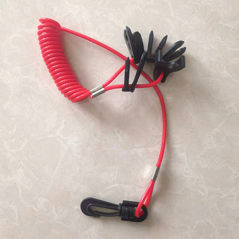 Factory supply red motor boat flameout rope yacht key spring rope motorcycle outboard machine accessories flameout rope