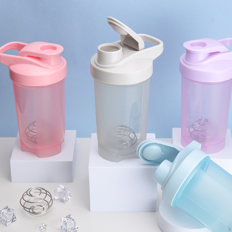Shake Cup mixing cup Sports Cup portable protein powder milkshake fitness kettle in stock 500ML coffee cup