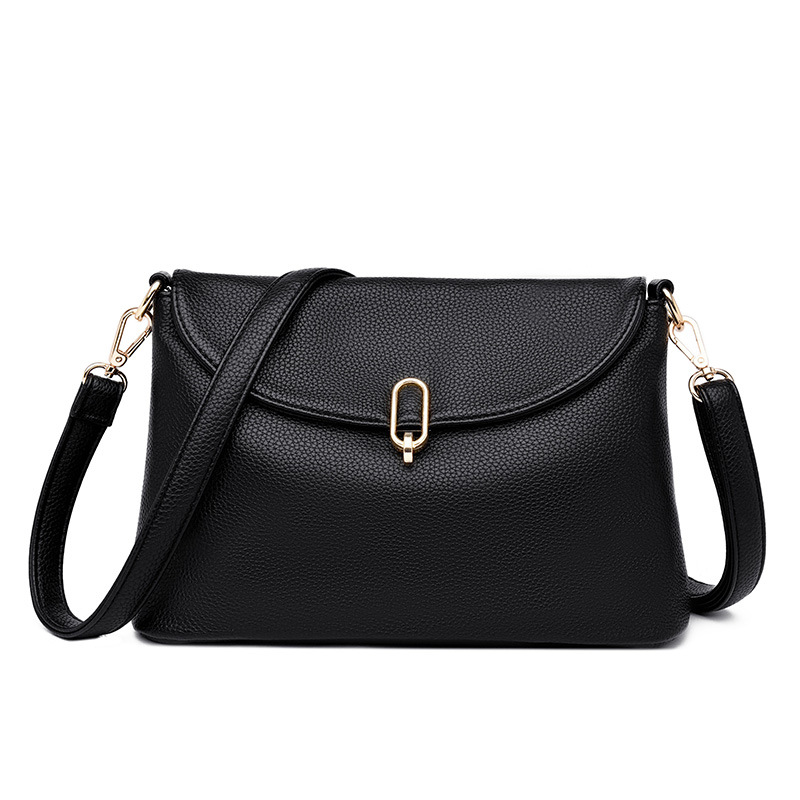 2023 New Soft Leather Women's Bag High-end Shoulder Bag Large Capacity Women's Middle-aged Mother Bag Simple All-match Crossbody Bag