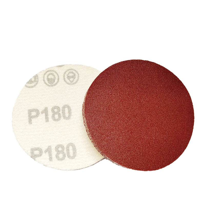 5 inch 125mm flocked sandpaper red sand disc self-adhesive sandpaper polishing mirror polishing 7000 mesh