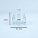 15g; transparent; glass