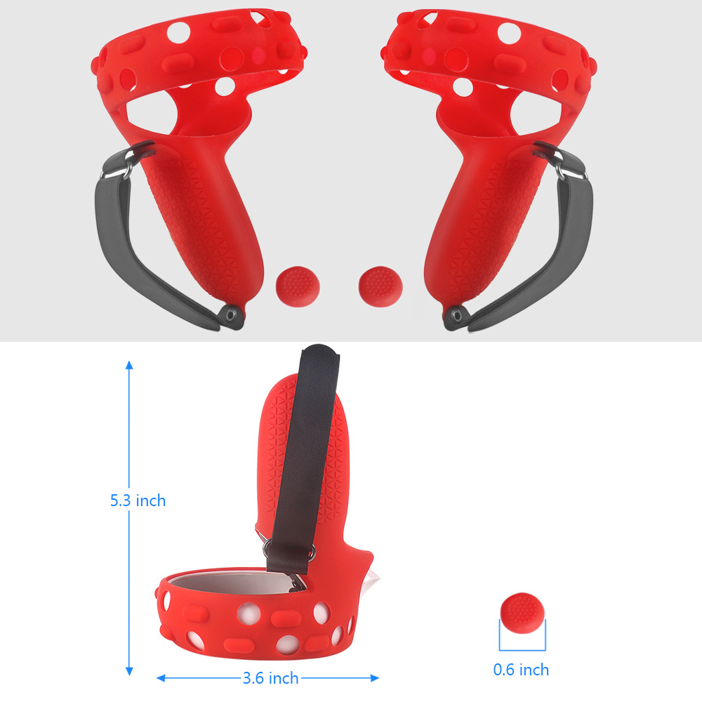 Suitable for Oculus quest2VR Handle Protective Case Drop-resistant Silicone Case All-inclusive One-piece Silicone Protective Set