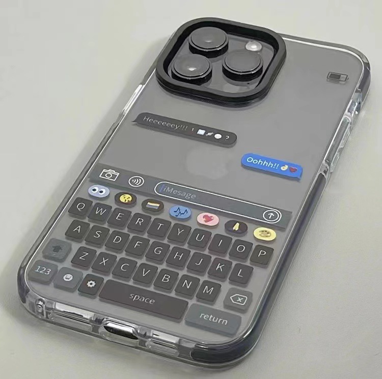 個性創意對話框iphone14promax蘋果13手機殼12新款11透明軟殼XR