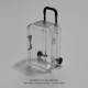 style mini trolley case transparent jewelry box earrings hair accessories organizing small box
