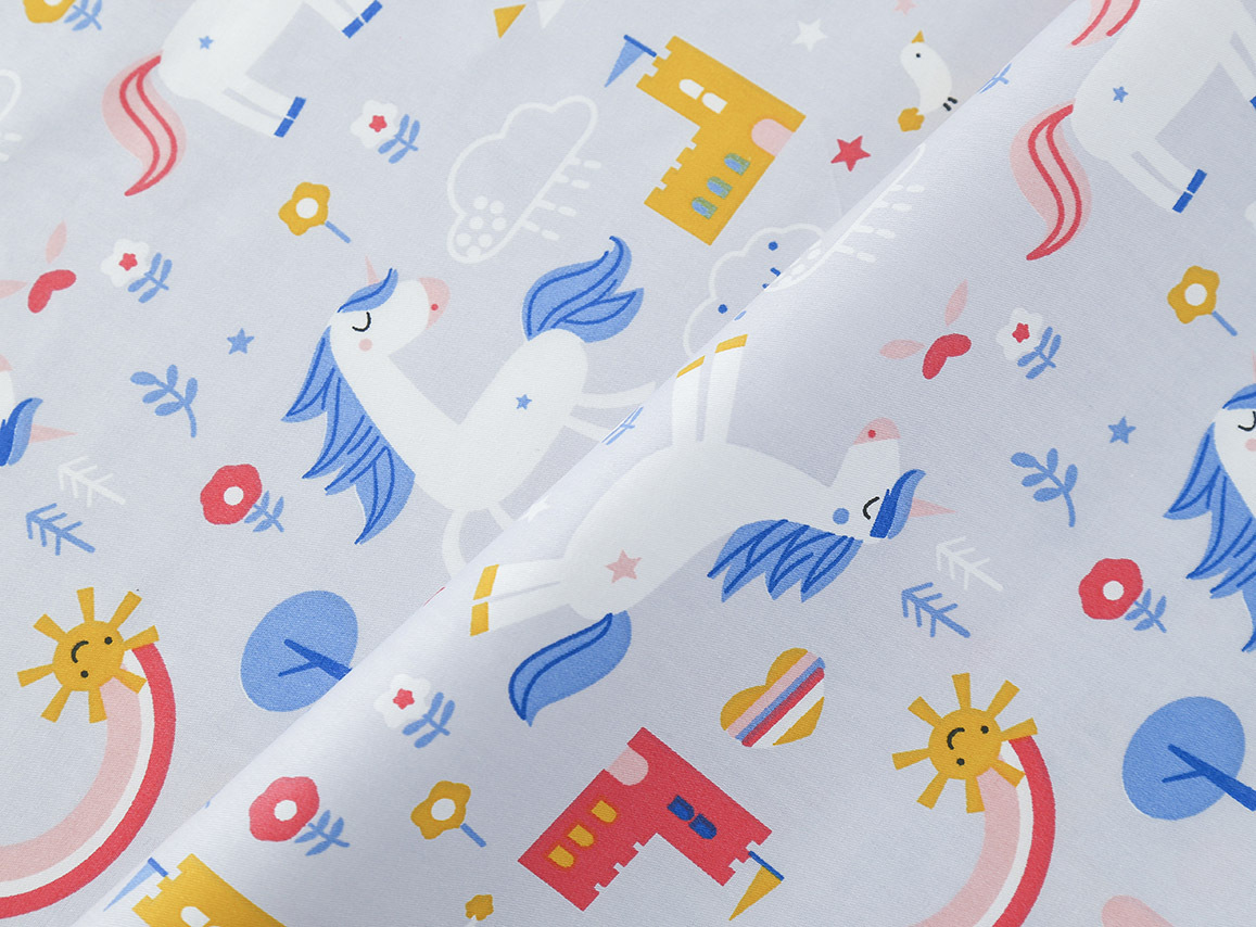 Wholesale supply of 133*72 twill print cartoon 40 cotton 1.6 meters wide