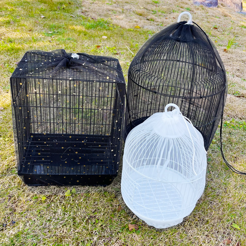 Bird cage net yarn cover drawstring Amazon special for splash screen factory wholesale anti-flying fur bird shrouded