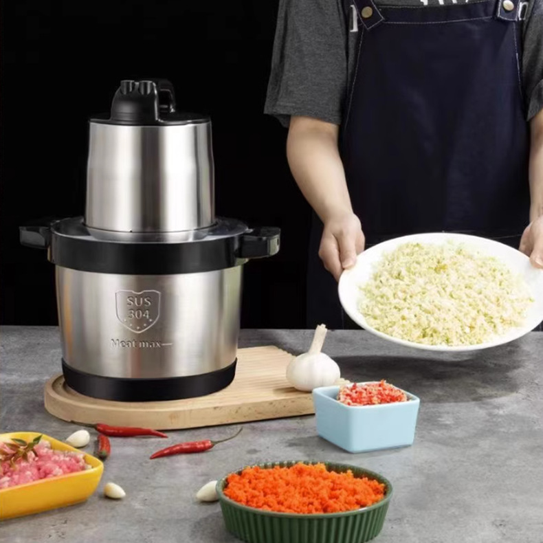 Cooking machine ground minced meat stirring cooking machine garlic minced meat large capacity stirring ice breaking and vegetable cutting cooking machine