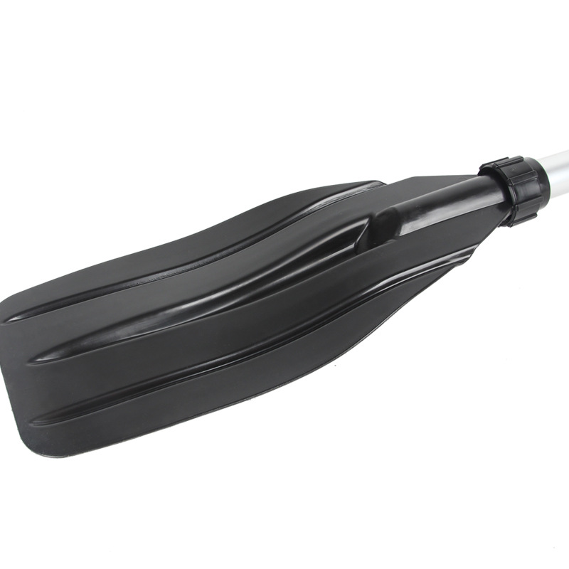 Thickened 133cm aluminum alloy paddle T-shaped handle single blade inflatable boat kayak assault boat paddle plastic handle