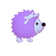 Purple hedgehog