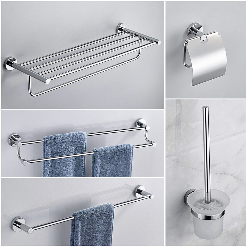 All copper chrome plated bathroom pendant set bathroom hardware towel rack towel rack toilet rack wholesale