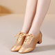 New Latin dance shoes women's dance shoes soft bottom dance shoes adult Middle heel teacher shoes square dance shoes summer shoes