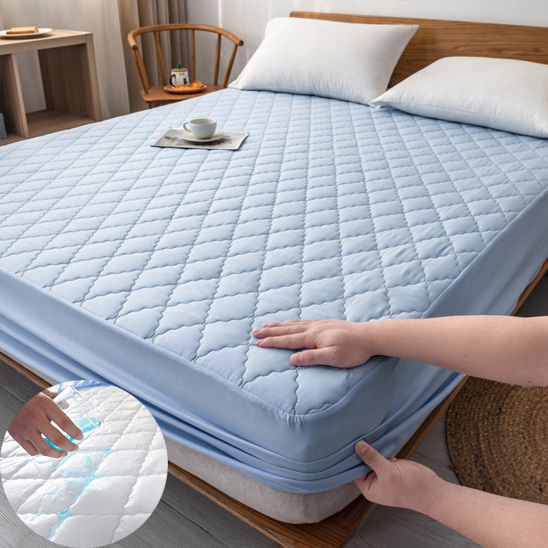 New quilted waterproof bed hat single-piece thick all-inclusive bed cover mattress protection cover dust cover non-slip bed cover wholesale