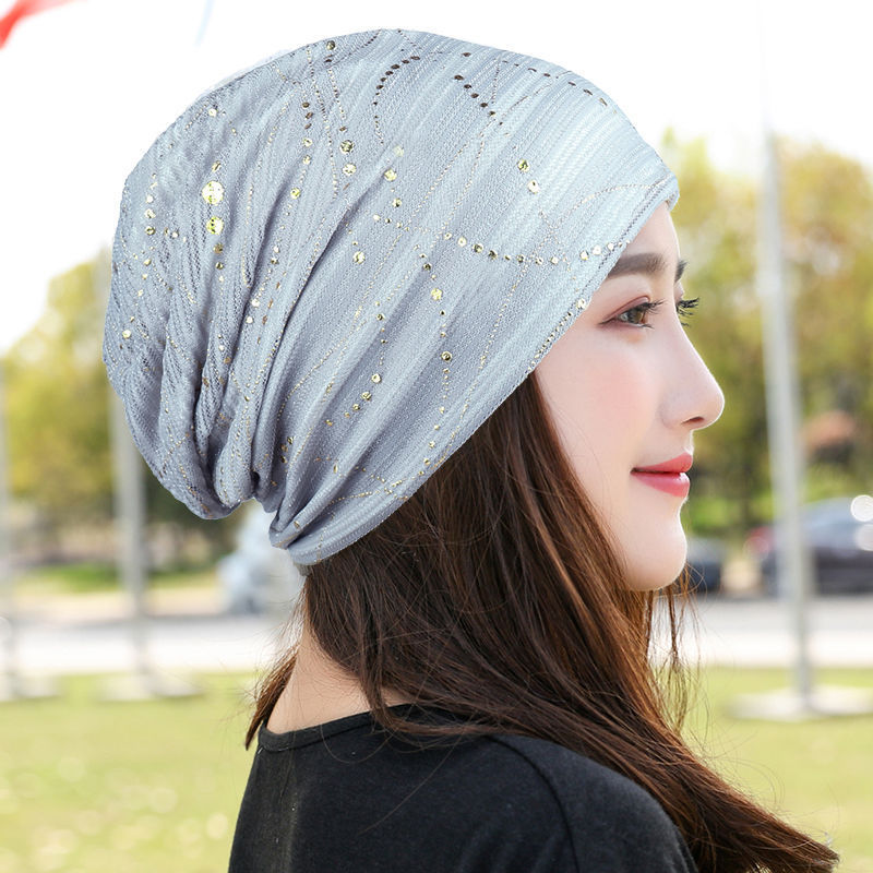 Spring and Autumn thin lining toe cap confinement cap cotton breathable light headscarf cap summer nightcap air conditioning cap for children