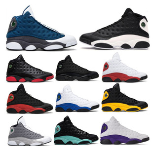 j13 Panda Selling Men's Shoes Sports Shoes Basketball Shoes Black and White Red 13s Love and Light Shoes 40-46