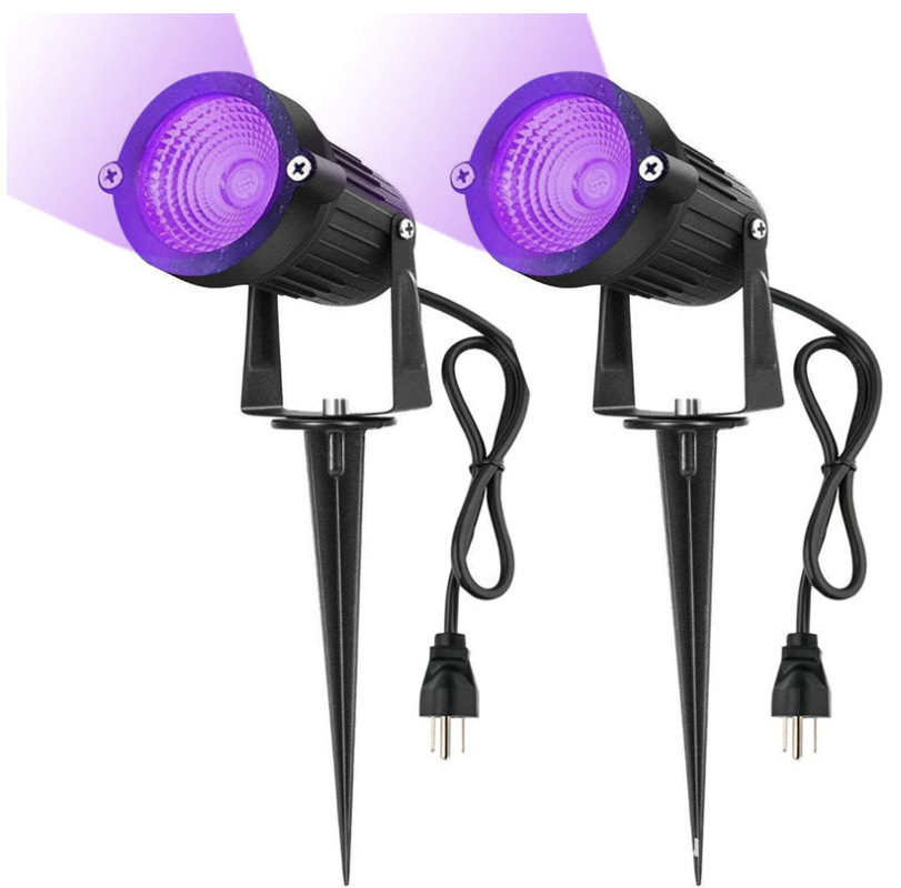 Outdoor waterproof cob plug-in tree lamp park courtyard aluminum 3w5w7w flat-mouth tree lamp cross-border wholesale