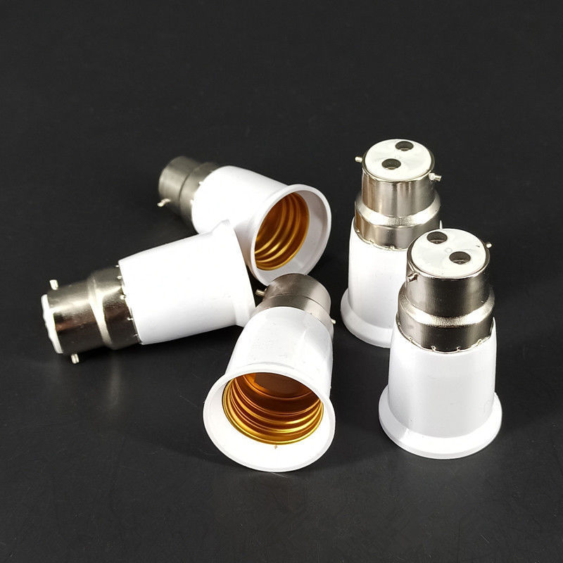 Bayonet to screw conversion lamp holder B22 to E27 lamp switch outer b22 hanging port to inner e27 wire port