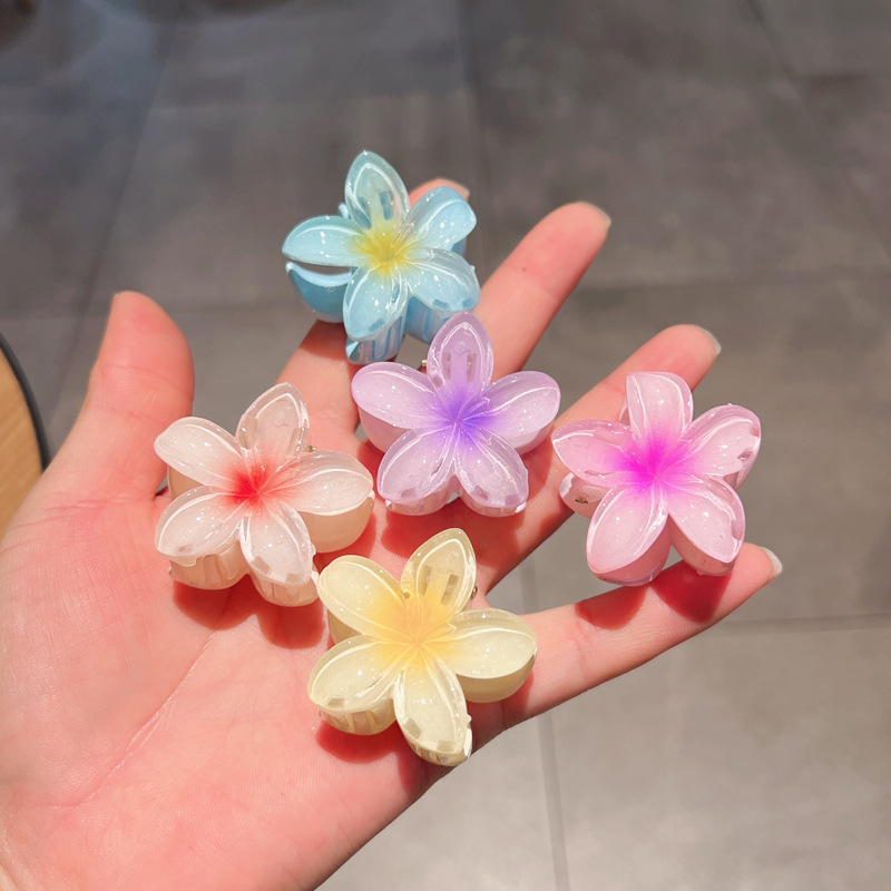 Candy-colored egg flower hair clip female Net red super fairy small size updo hair clip temperament shark clip hair clip headdress wholesale_voghion.com