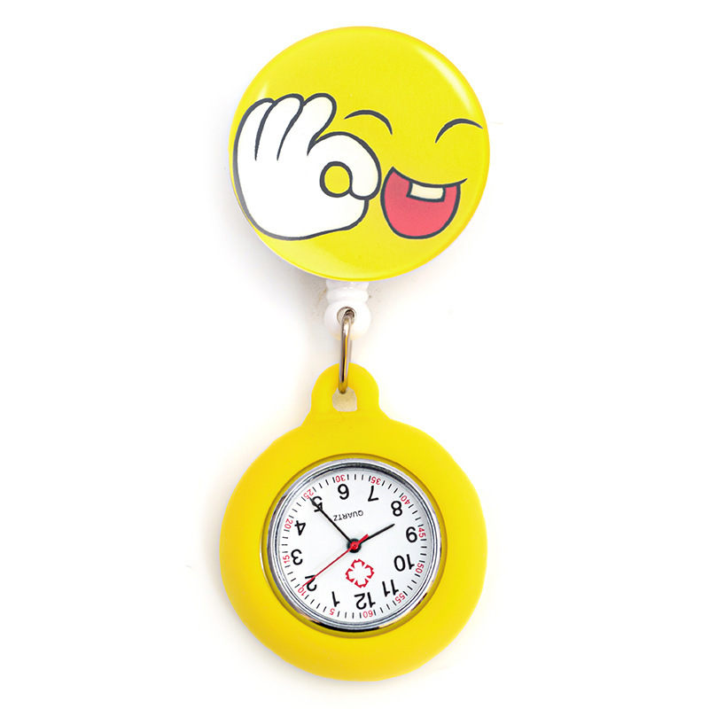 伸縮看護師時計メーカー卸売りキャラクター動物医師かわいい看護師胸時計学生懐中時計|undefined
