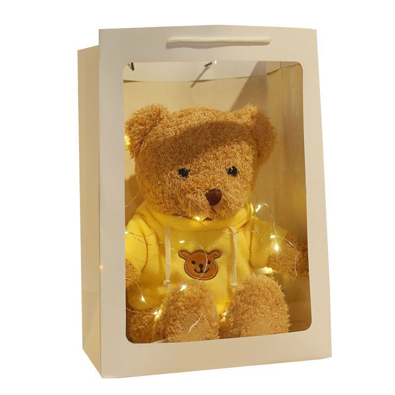 Cute teddy bear plush toy bear doll doll grabber doll children's doll birthday gift wholesale
