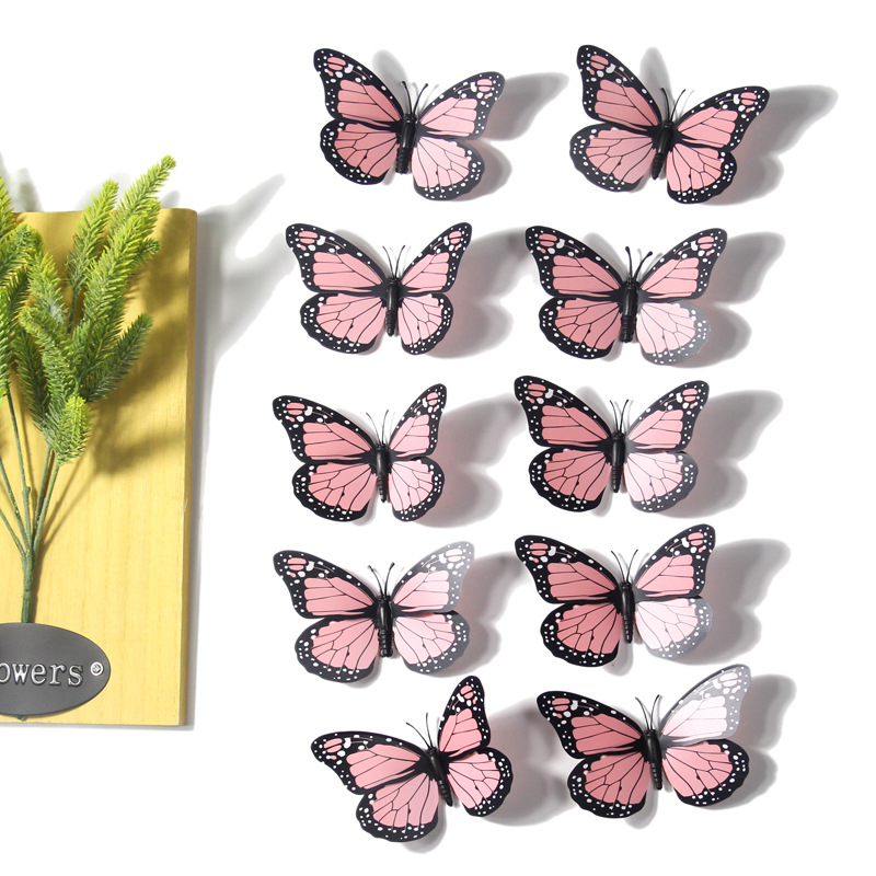 12CM simulation butterfly home decoration crafts magnetic refrigerator wall stickers 10 sets