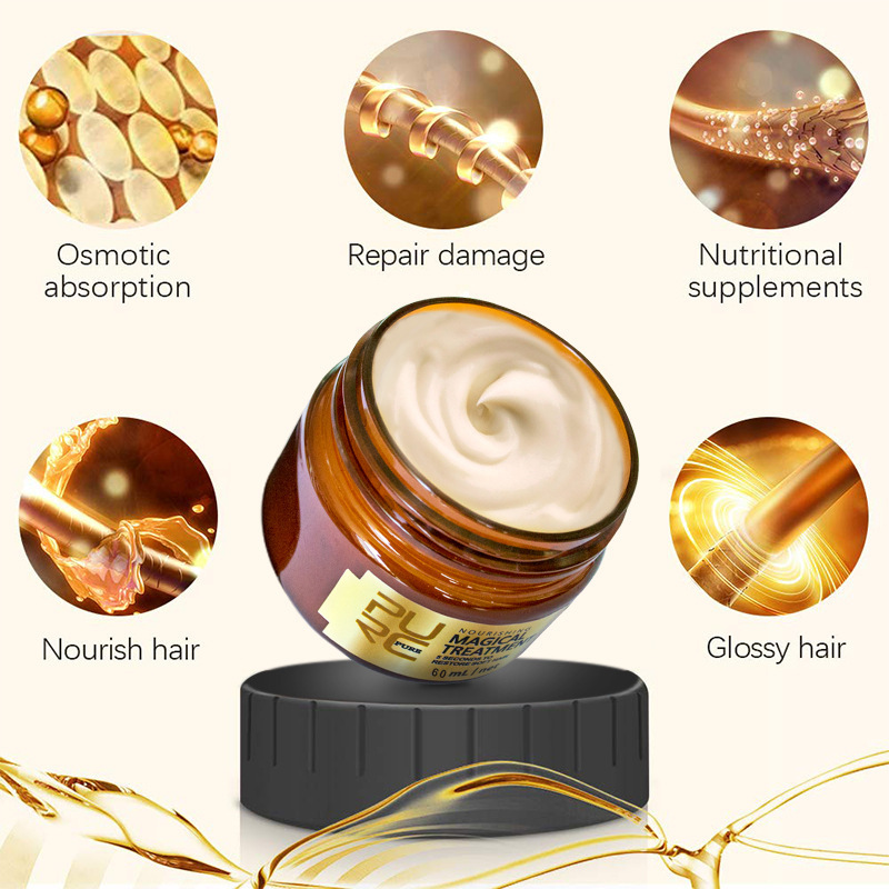 Cross-border dedicated steam-free hair mask soft repair dry fluffy hair conditioner magical hair ma