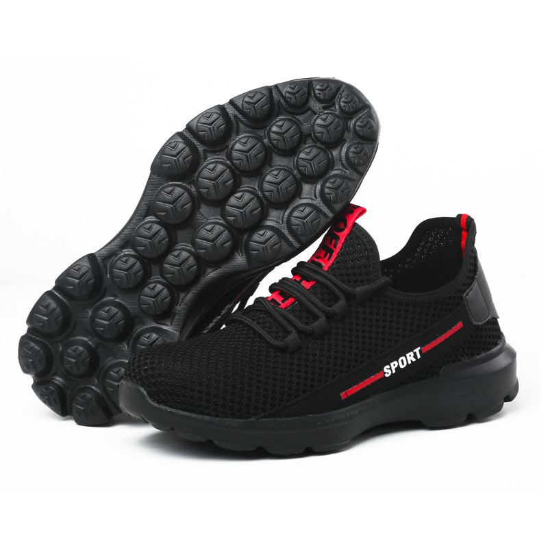 Cross-border Labor Protection Shoes Men's Anti-smashing and Anti-piercing Summer Flying Weaving Insulated 6KV Lightweight Breathable Comfortable Safety Work Shoes
