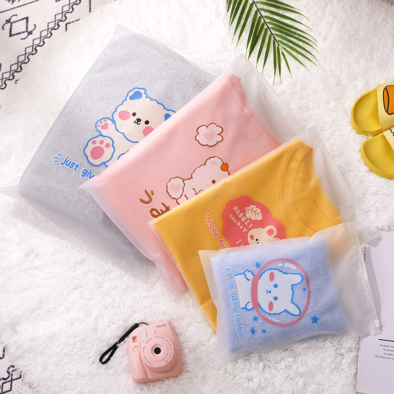 Travel Clothes Packaging Bag Underwear Shoes Storage Bag Special Clothing Shoes Zipper Bag Cartoon Split Sealed Bag