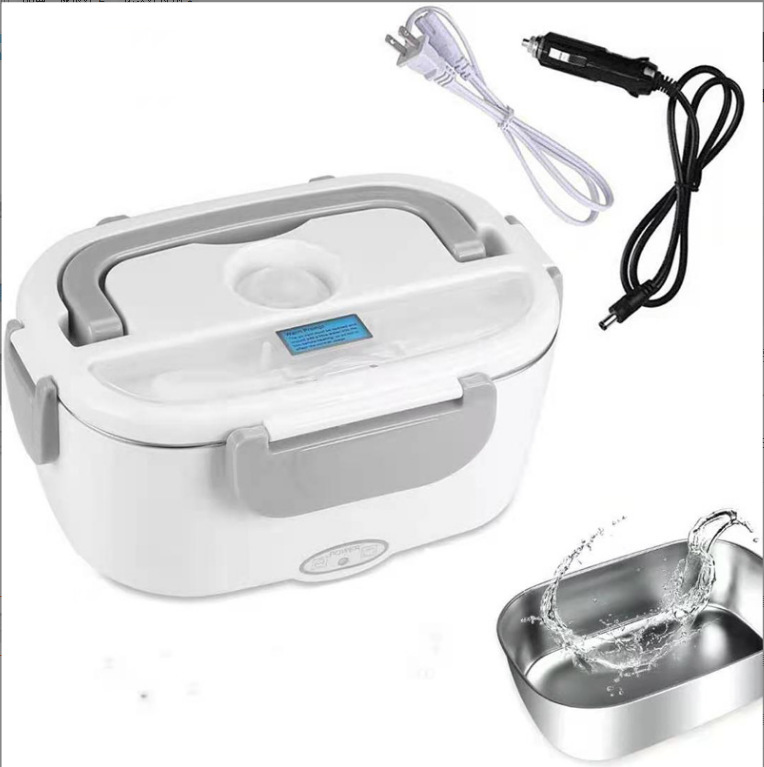 Electric Lunch Box Portable Plug-in Electric Heating Insulation Lunch Box Cooking Meals Self-heating Lunch Box for Students and Office Students