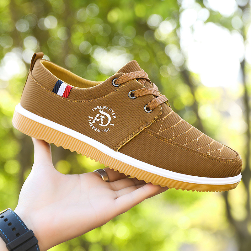 2023 New Spring and Autumn Old Beijing Cloth Shoes Men's Breathable Casual Fashion Wear-resistant Non-slip Trendy Shoes for Men