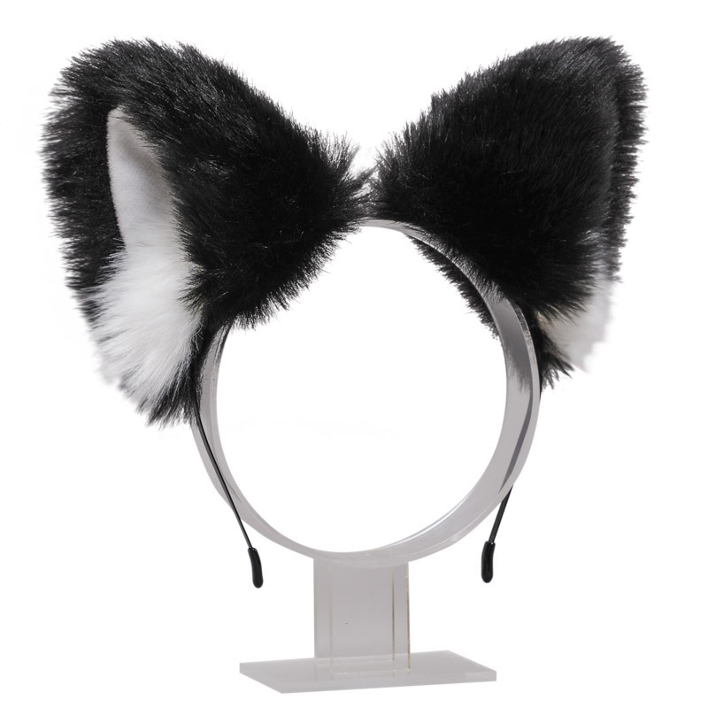 A generation of hair hand-made cute plush beast ear Lolita hair accessories JK headdress KC Fox ear cat ear hairband accessories
