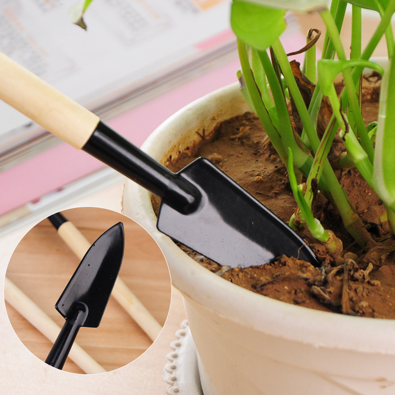 Potted Small Shovel Planting Flower Cultivation Gardening Tools Planting Fleshy Tool Set Mini Three-piece Household Shovel