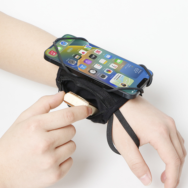 Cross-border E-Commerce New Explosions Rotating Wrist Bag Rotating Touch Screen Wrist Band Takeaway Mobile Phone Bag Rotating Armband