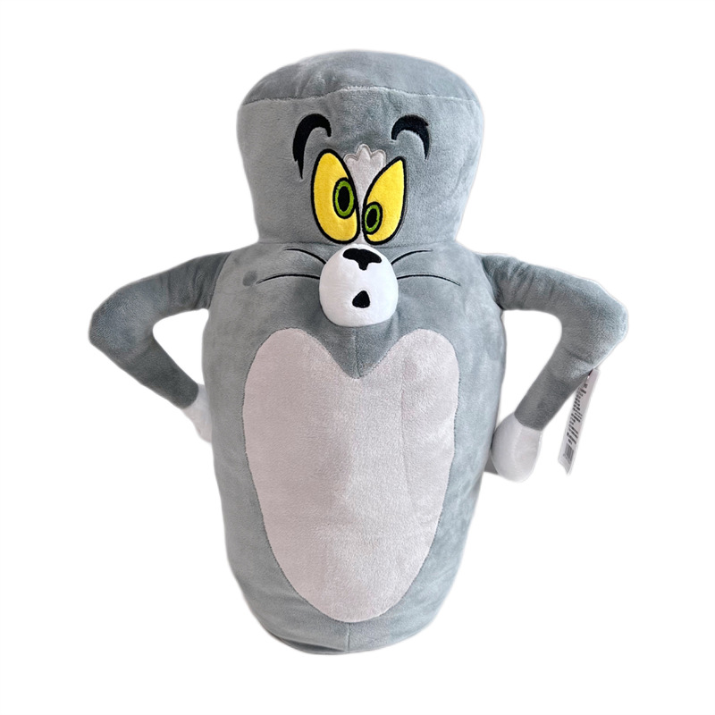 Genuine Cat and Mouse Deformed Plush Toy Doll Cute Cartoon Tom Cat Jerry Mouse Funny Doll Gift