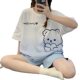 2025 New Style Pajamas Women's Summer Cute Short-sleeved Shorts plus size Internet Popular Style Outwear Summer suit Home Clothes