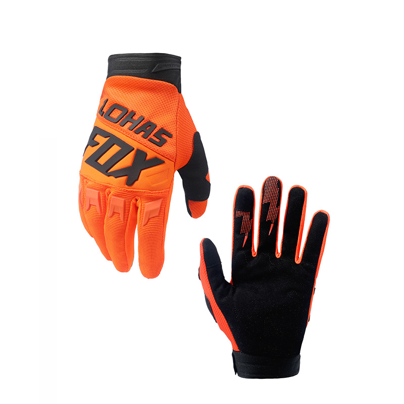 Mănuși antiderapante LOHASFOX cu ecran tactil cu 16 culori pentru sporturi în aer liber, motocross, cu degete lungi, rezistente la uzură_voghion.com