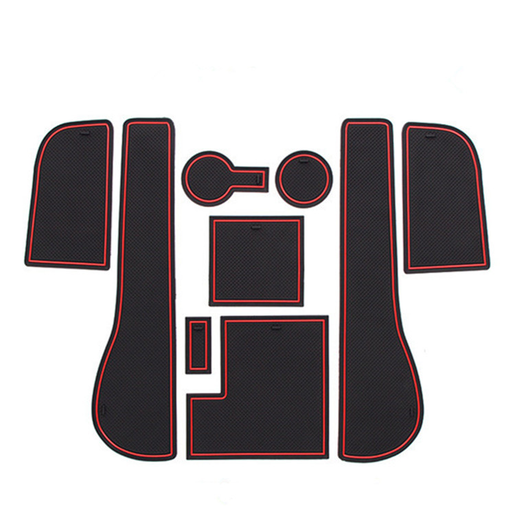 Suitable for Volkswagen GOLF 7 door slot mat interior anti-slip mat GOLF GTI modified water cup storage mat right Drive