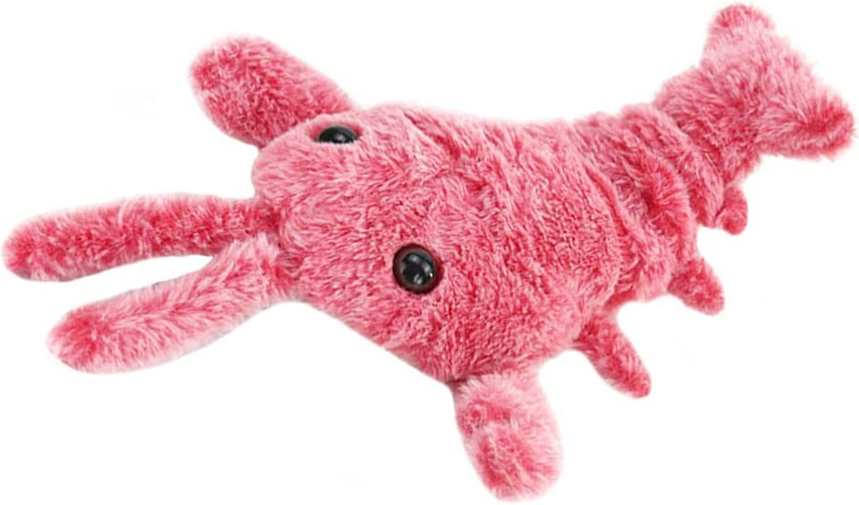Gravity Jumping Shrimp Crazy Lobster Electric Shrimp Crazy lobster USB Plush Cat Toy