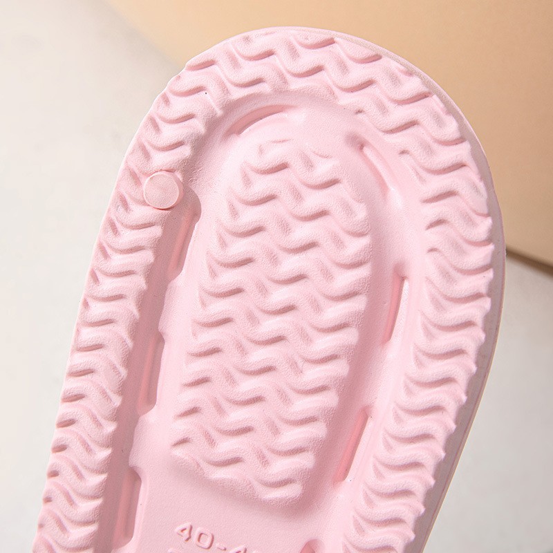 Summer thick-soled slippers women's outdoor wear slip-on sandals soft bottom lightweight couple indoor home bathroom slippers men