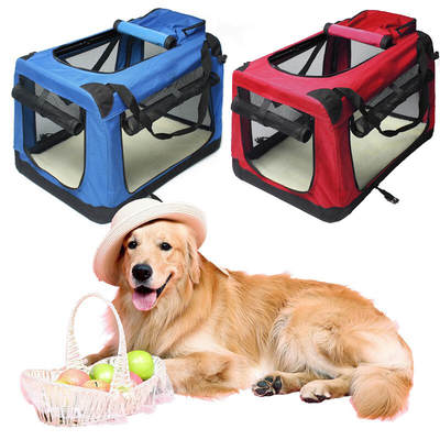 Outgoing Portable Folding Cage Portable Dog House Car Kennel Pet Luggage Cat Cage Cat Kennel Golden Retriever Corgi Teddy