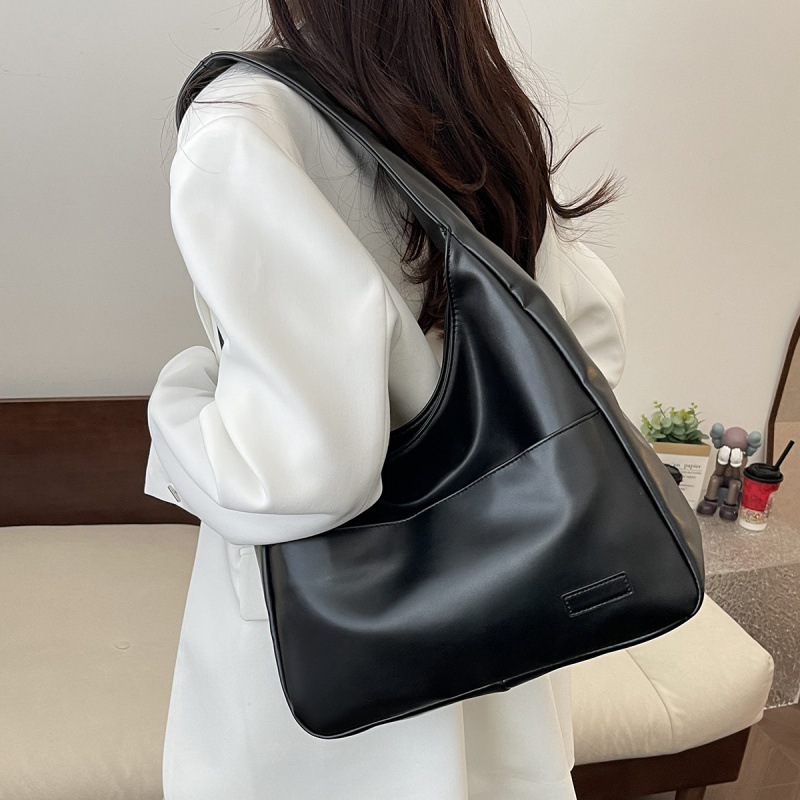 bag2024 New Trendy Women's Bag Tote Bag Shiling Bag Soft Leather Large Capacity Leather Bag Wholesale Casual Shoulder Bag