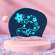 Floral-Blue (Long Hair Cap-Ladies Only)