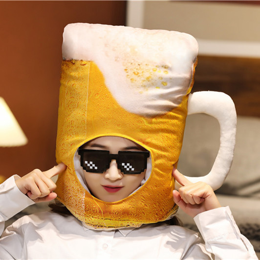 卸売りのビールの頭カバーの帽子のぬいぐるみの頭カバーの写真の道具の写真の道具の漫画の頭カバーの写真の道具|undefined