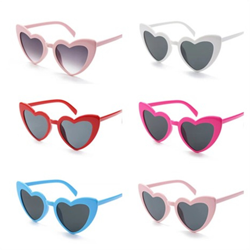 New women's love sunglasses fashion heart-shaped party sunglasses TikTok Net red same style peach heart glasses wholesale