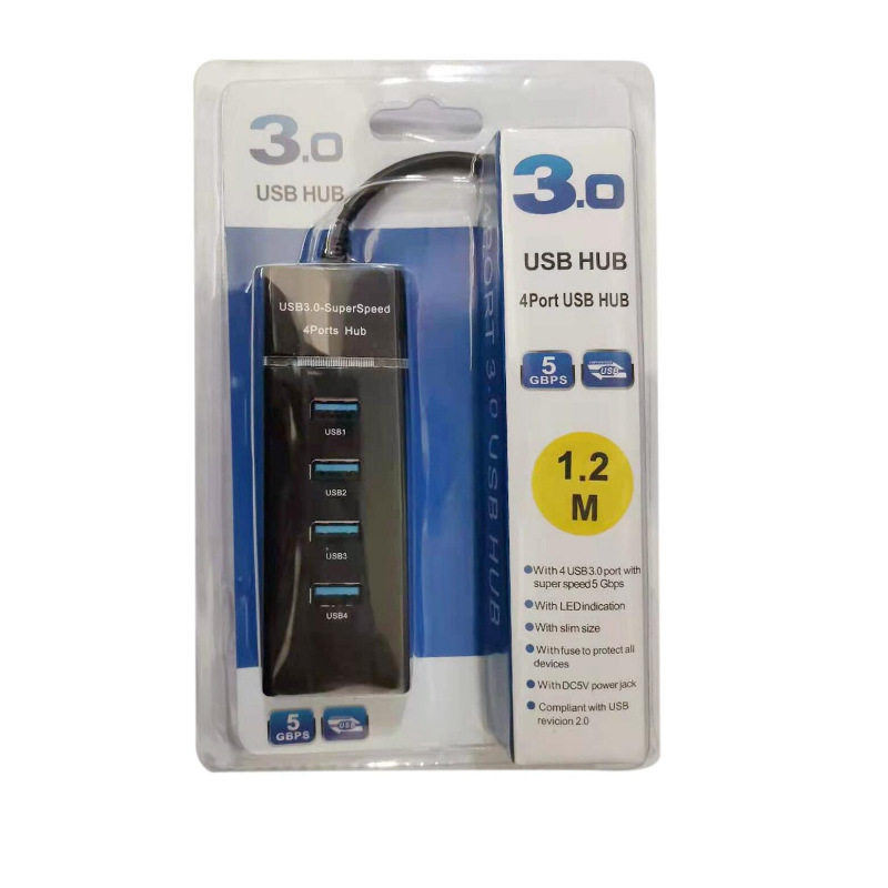 1.2 m usb3.0 high-speed splitter Notebook 1 Drag 7 3 0 hub computer conversion USB hub