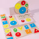 Panel Geometry Children's Early Childhood Education Panel Hand-held Toy Round Triangle