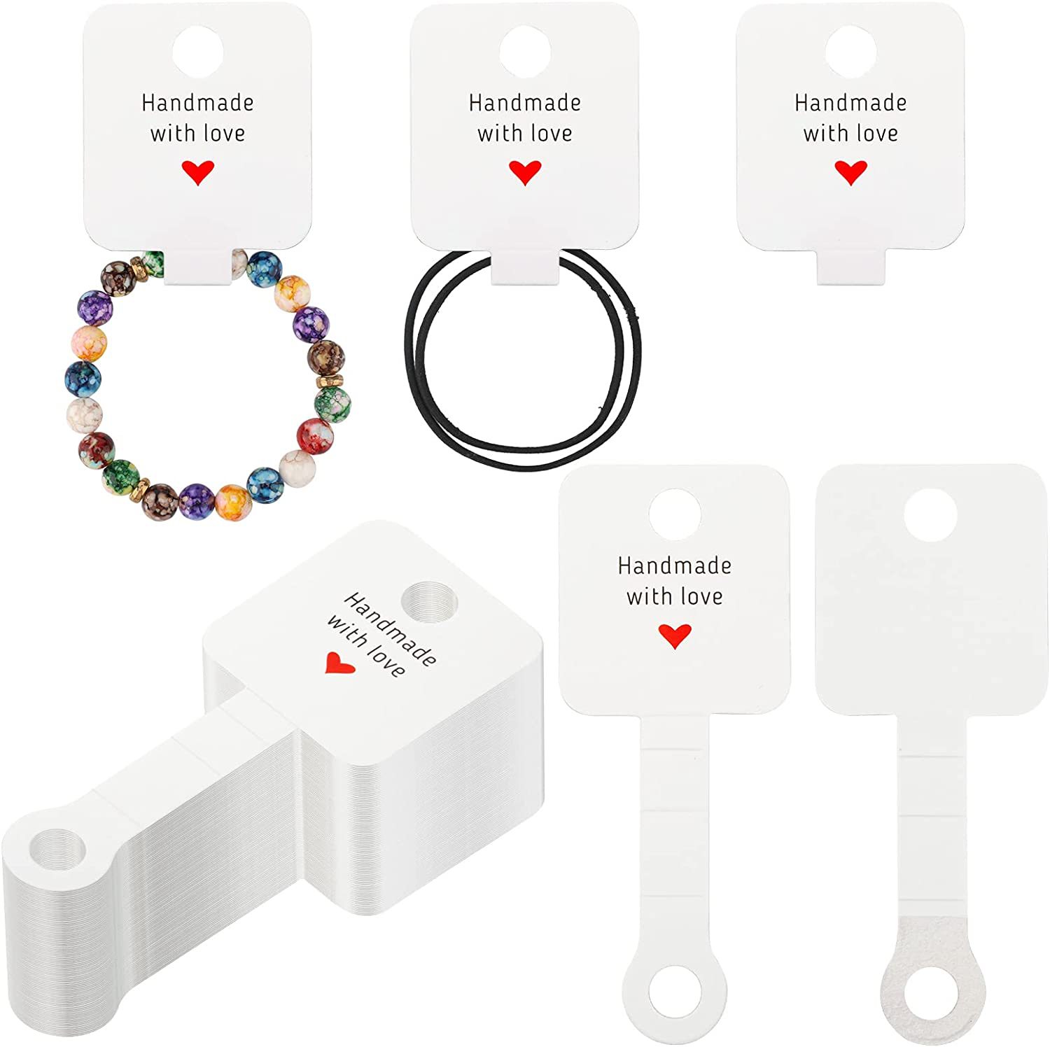Amazon Hot Sale Display Card 4x 10 Hair Ring Bracelet Folded Card First Jewelry Display Card Jewelry Packaging Folded Card