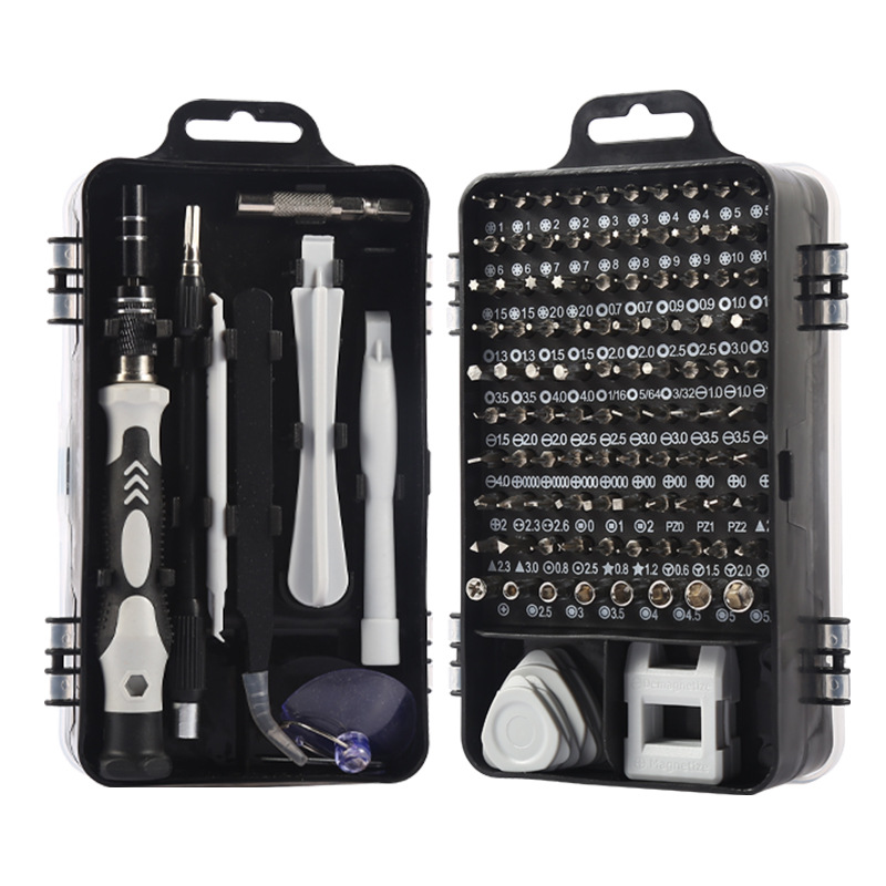 115 in 1 cross-border wholesale watch mobile phone disassembly and maintenance tools hardware chrome vanadium steel screwdriver set Wholesale