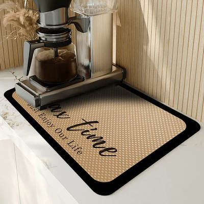 Kitchen draining mat diatom mud desktop insulation mat bar table mat table mat absorbent floor mat coffee machine cross-border